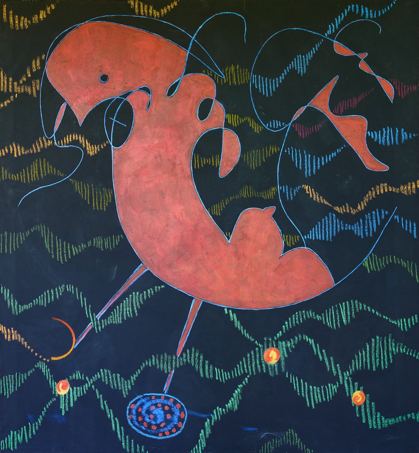 The Bird Bride Arrives V  64 X 78 inches