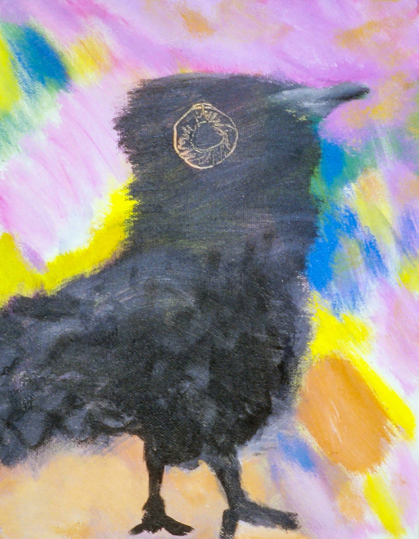 AA - Attentive Blackbird © 1998 12 x 10 fine art print