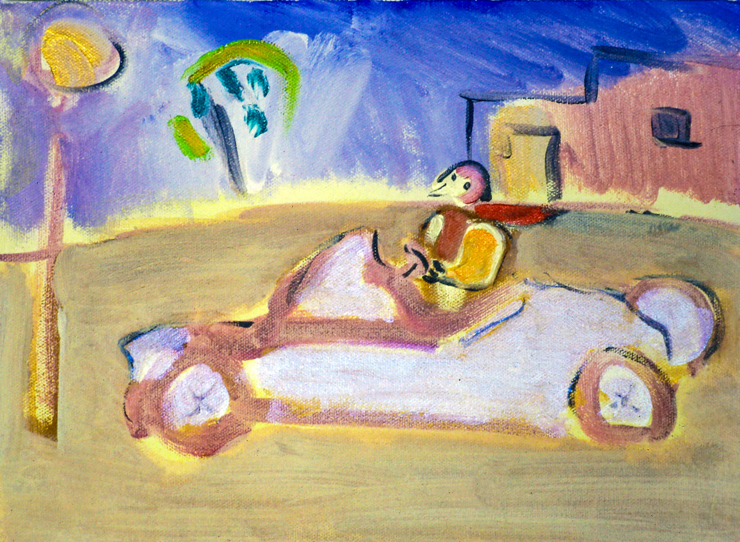 AA - Her First Sportscar © 2000 9 x 12  Fine Art Print