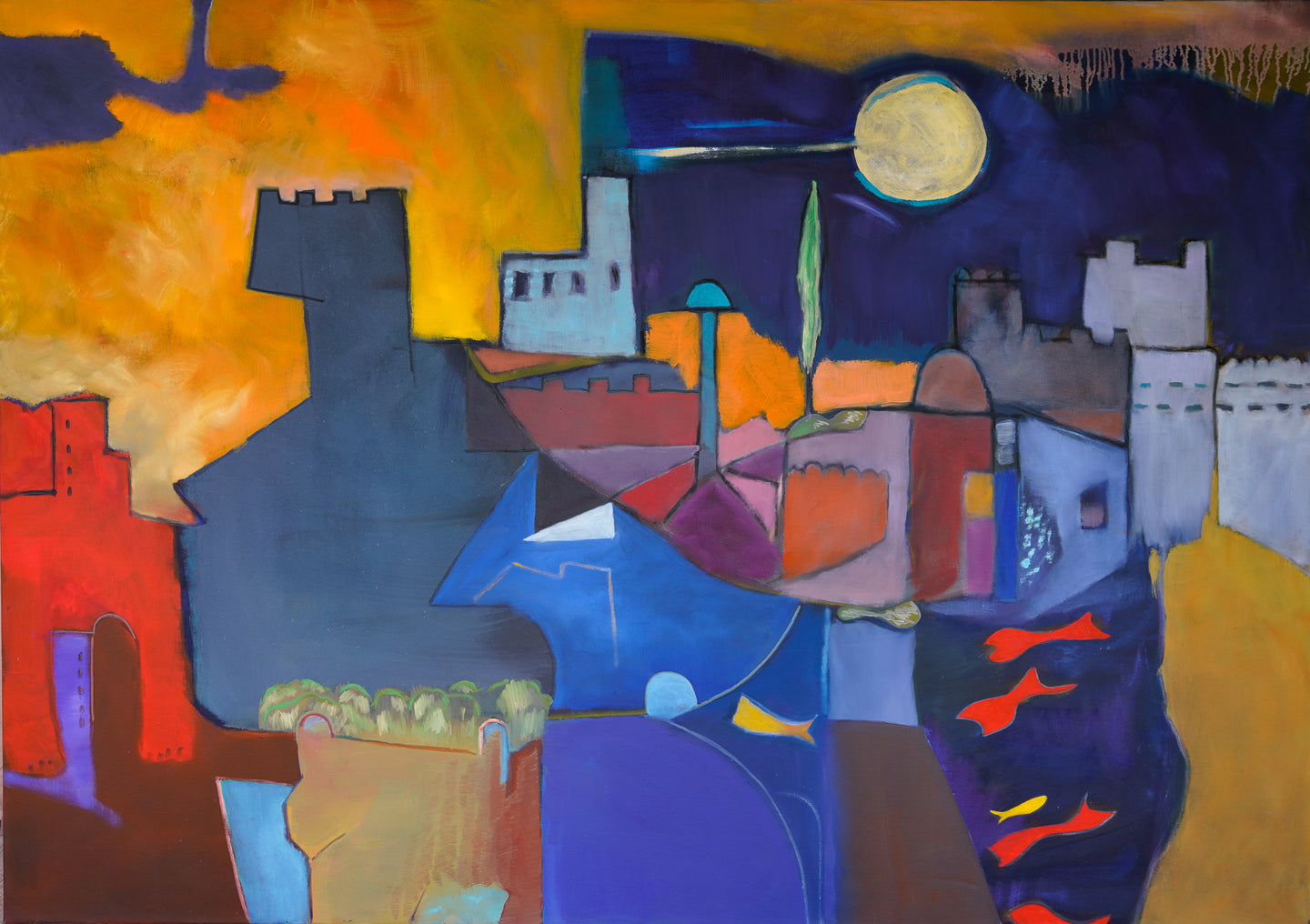 Castles in the Air II 76 x 54 inches